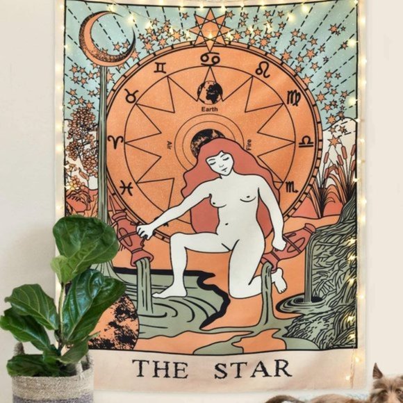 Urban Outfitters Other - The Star Tarot Card Wall Decor Tapestry